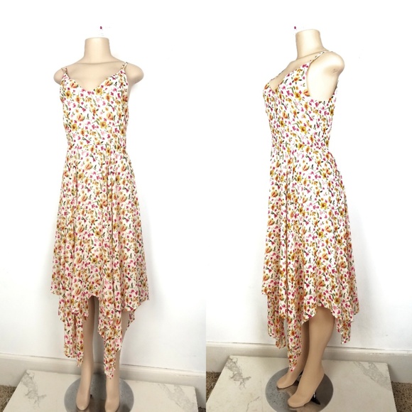 romeo & juliet couture asymmetrical floral dress M - Picture 3 of 5